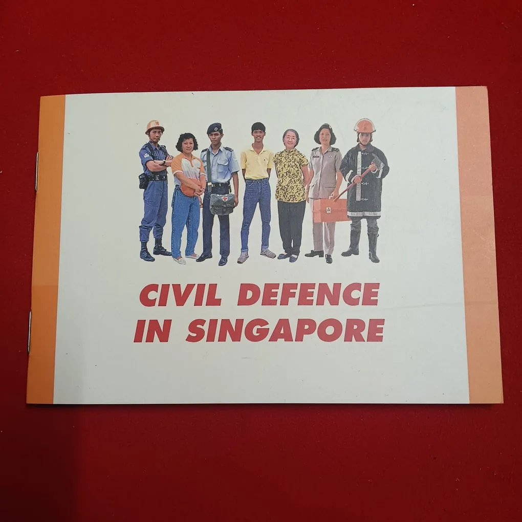 Extremely Rare 5 Dollars CIVIL DEFENCE 1991 Year Proof Coin set Issue The Singapore Mint