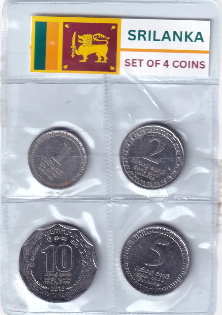 SRI LANKA SET OF 4 COINS