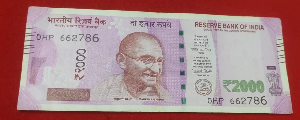 2000 RUPEES NOTE ENDING 786