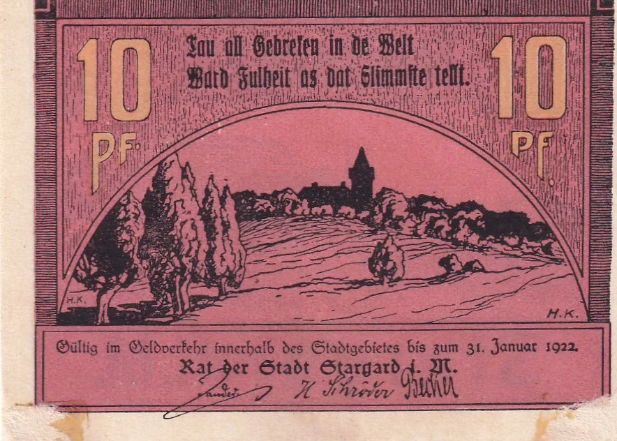 Germany, 10 Pfennigs (1922) series Rare Note Lowest Price