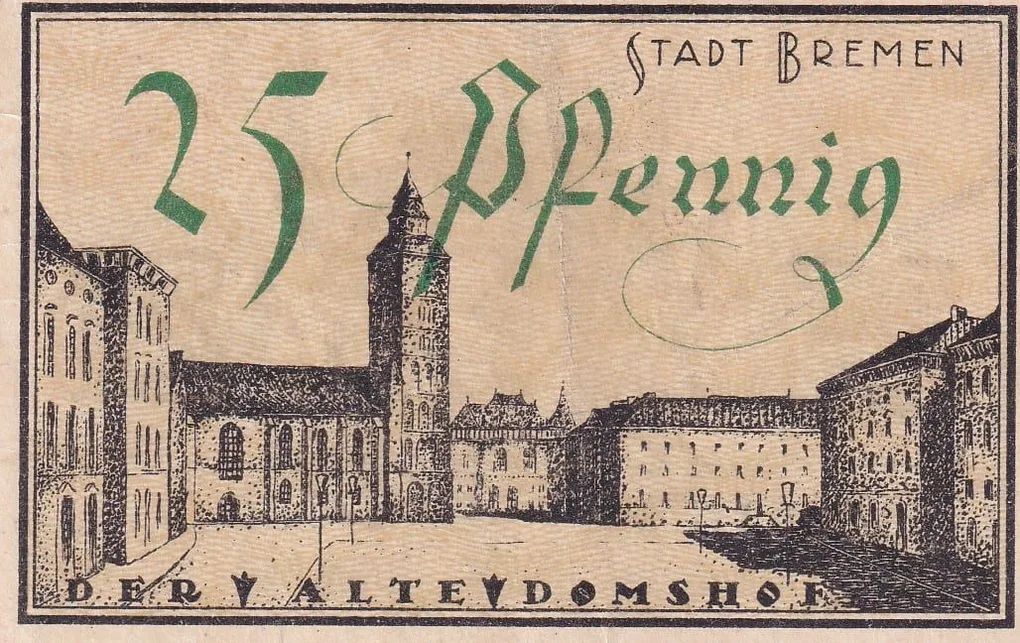 Germany, 25 Pfennigs (1921) series Rare Note Lowest Price