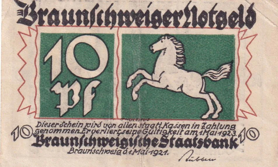 Germany, 10 Pfennigs (1923) series Rare Note Lowest Price