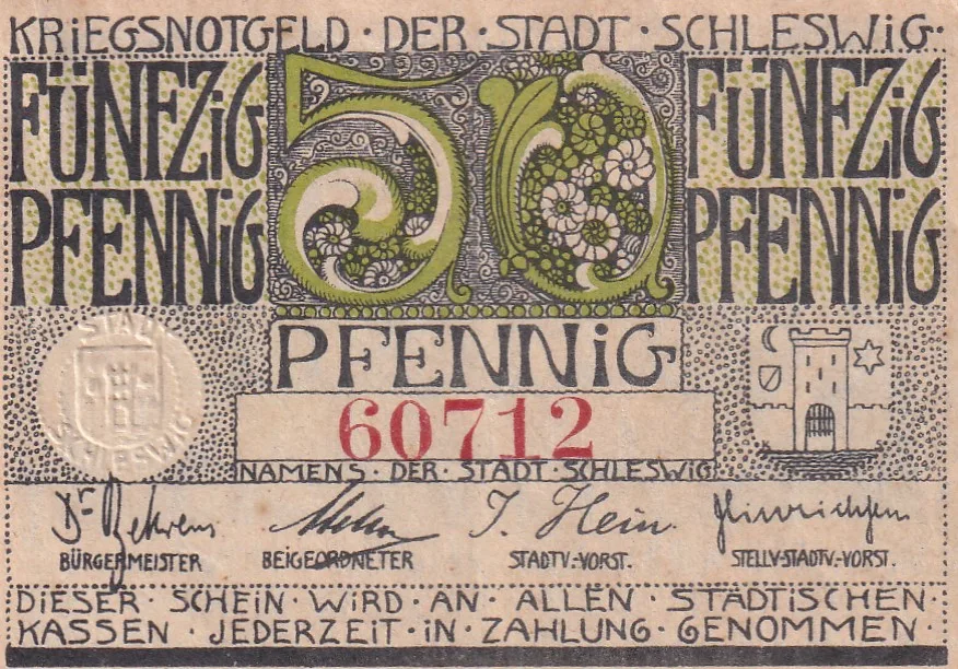 Germany, 50 Pfennigs series Rare Note Lowest Price