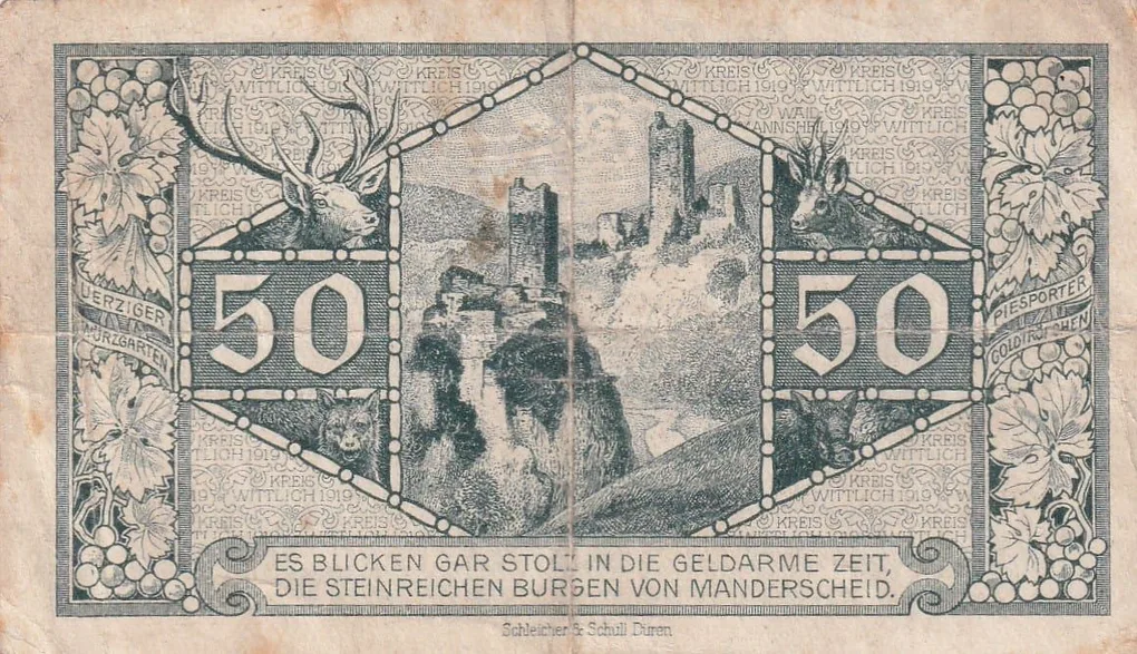 Germany, 50 Pfennigs (1919) series Rare Note Lowest Price