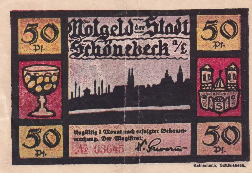 Germany, 50 Pfennigs series Rare Note Lowest Price