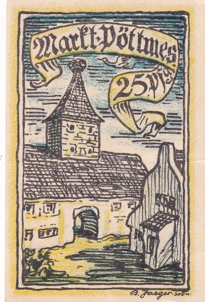 Germany, 25 Pfennigs series Rare Note Lowest Price