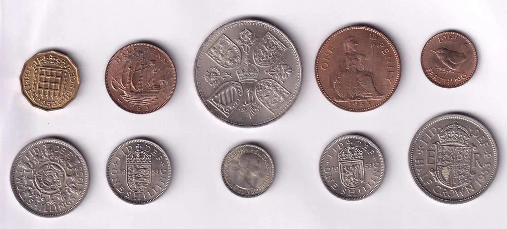 United Kingdom Proof Coin Collection Rare ( 10 Coin Set) Without Cover