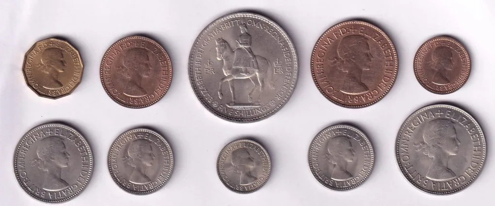 United Kingdom Proof Coin Collection Rare ( 10 Coin Set) Without Cover
