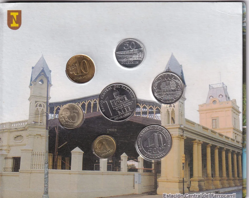 Paraguayan 7 Different Commemorative Coin Set