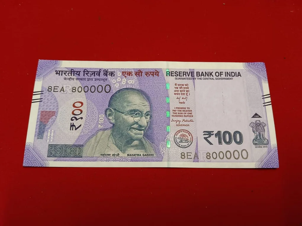 100 Rs Rare Fancy Number Note 800000 Gem Unc Condition Year 2025 Sku 26