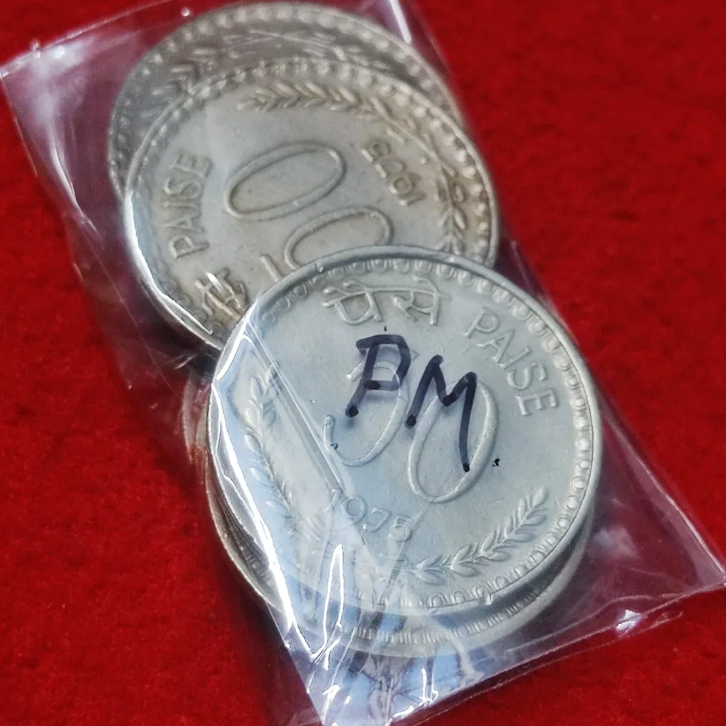 50 PAISE YEAR 1975 BOMBAY MINT SET OF 6 COIN PRICE