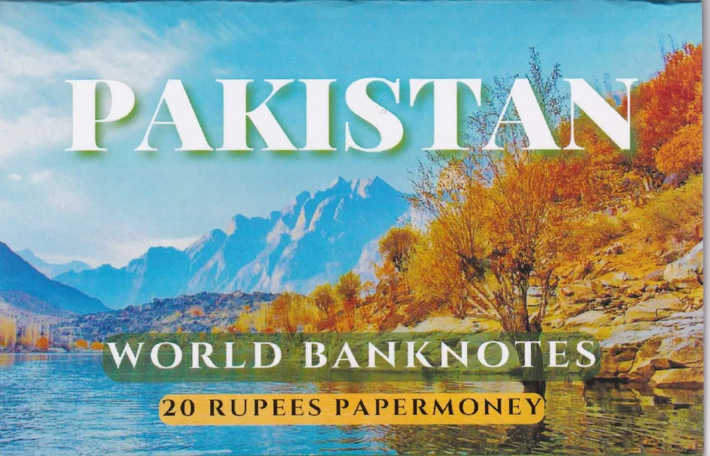 Pakistan 20 Rupees UNC Note With Beautiful Folder