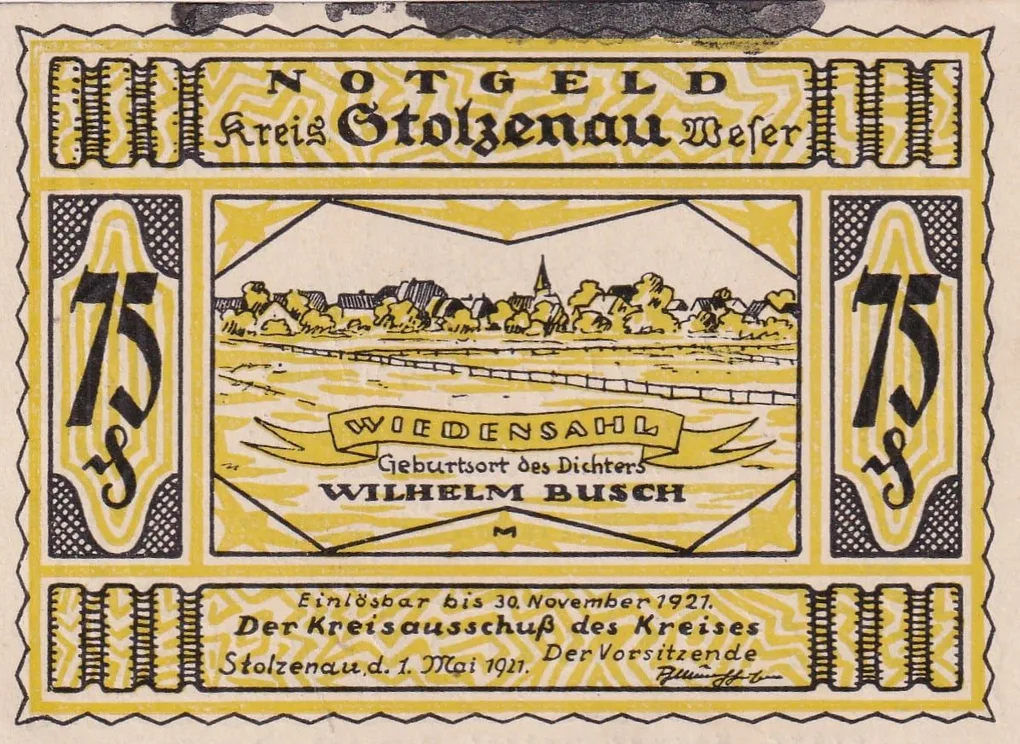 Germany, 75 Pfennigs Series Rare Note Lowest Price