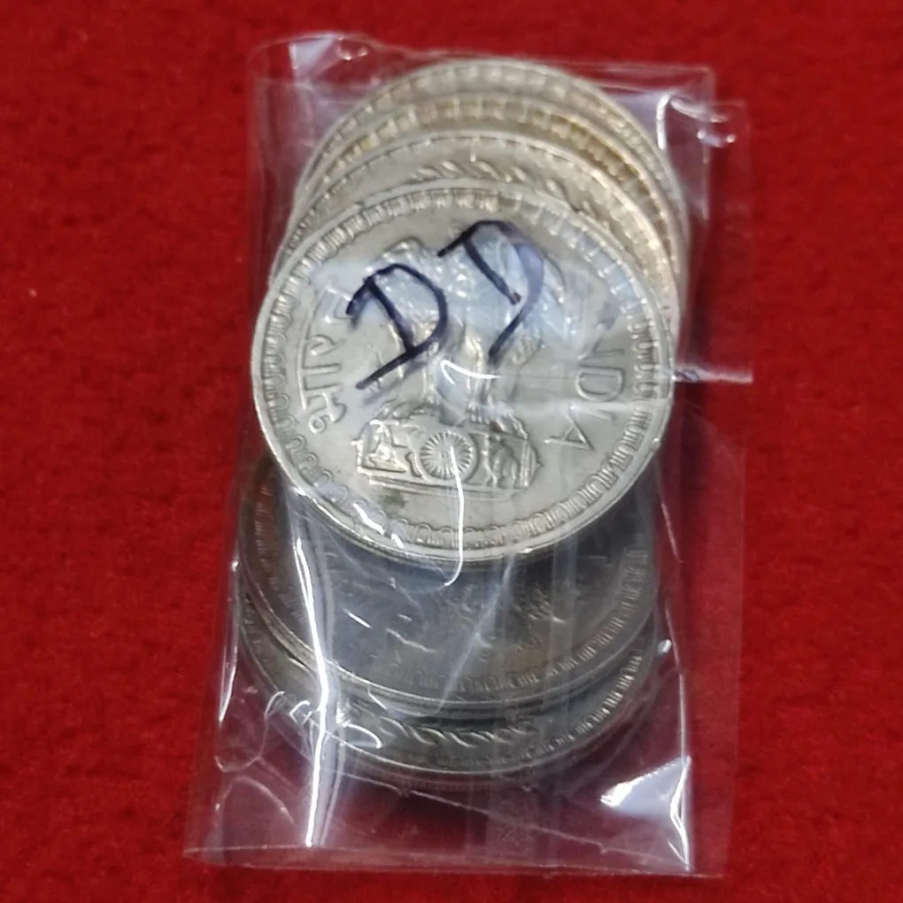 50 PAISE YEAR 1980 BOMBAY LOT OF 6 COIN PRICE