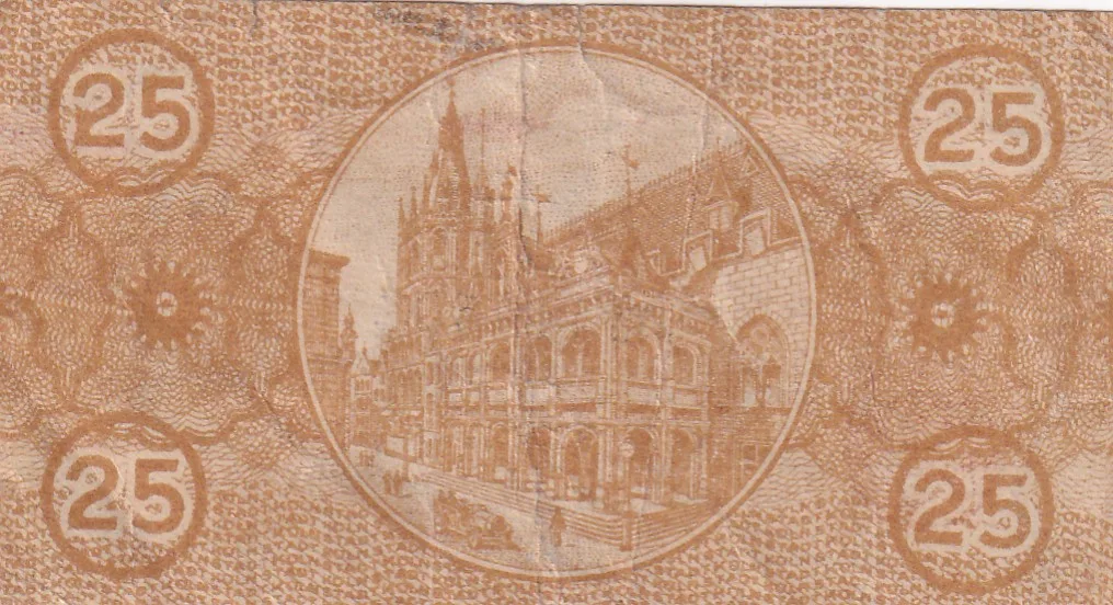 Germany, 25 Pfennigs Series Rare Note Lowest Price