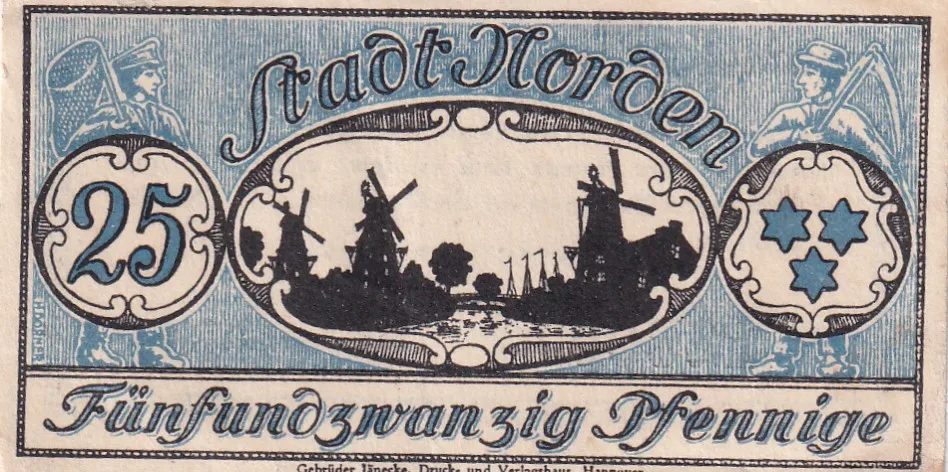 Germany, 25 Pfennigs Series Rare Note Lowest Price