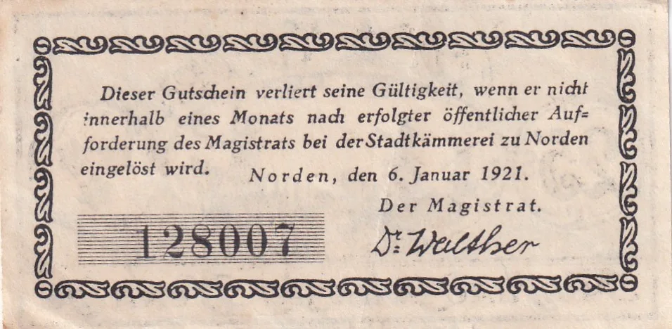 Germany, 25 Pfennigs Series Rare Note Lowest Price