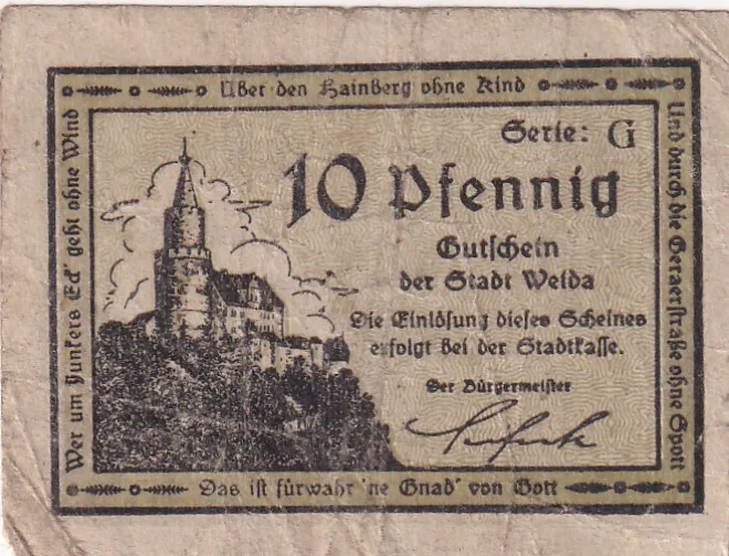 Germany, 10 Pfennigs Series Rare Note Lowest Price