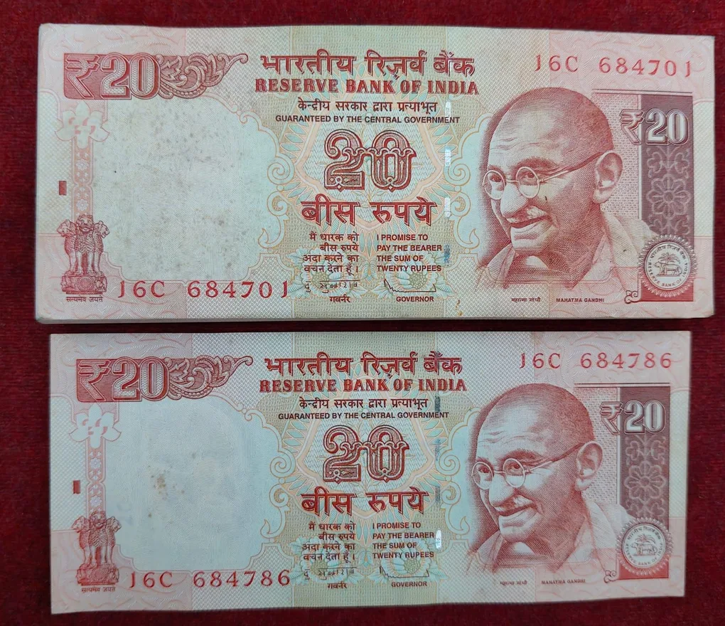 20 RUPEES GOVERNOR D.SUBBA RAO (PLAIN INSERT 2012) RARE GEM UNC SERIAL PACKET WITH FANCY NUMBER ENDING 786