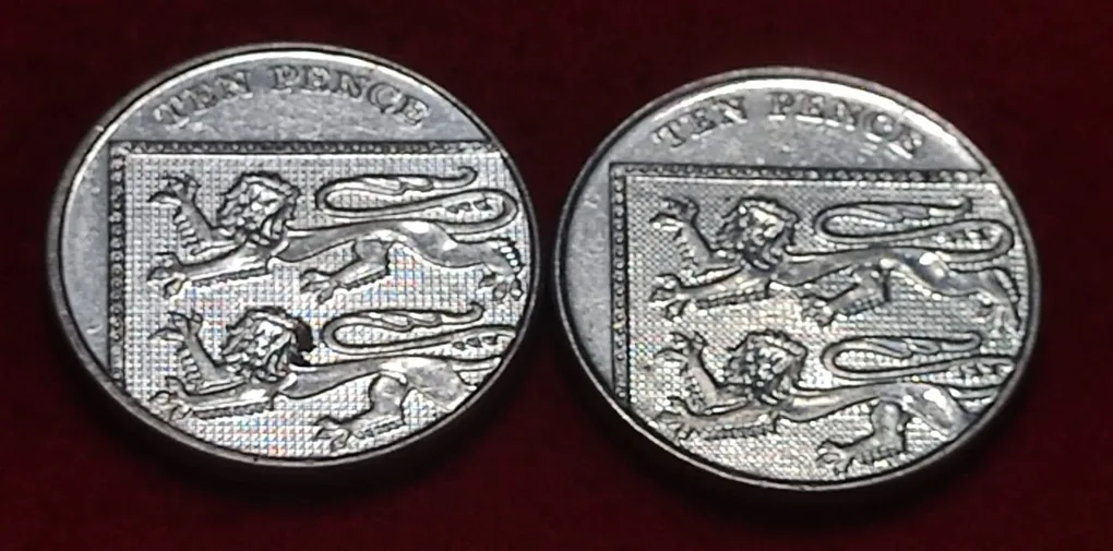 UNITED KINGDOM 10 PENCE COIN YEAR 2013 UNC CONDITION SET OF 2 COIN PRICE