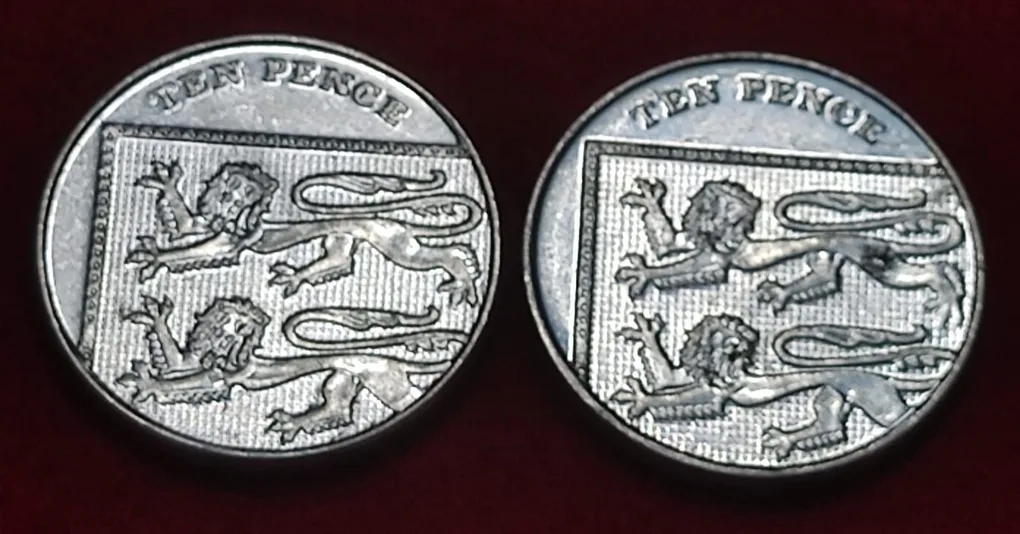 UNITED KINGDOM 10 PENCE YEAR 2014 UNC CONDITION SET OF 2 COIN PRICE