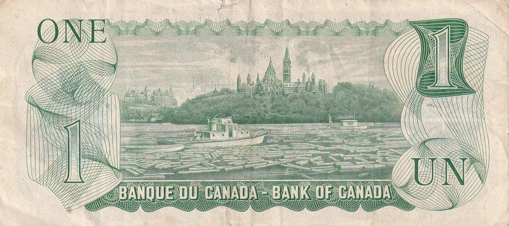 Canada 1 Dollar (1973) - Elizabeth II Rare Note #B2
