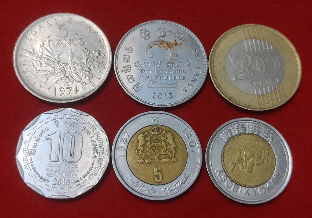 FOREIGN COIN LOT OF 6 COIN PRICE