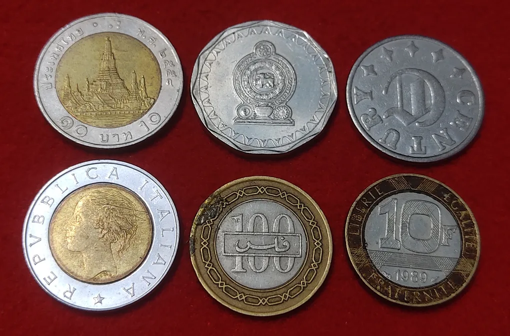 FOREIGN COIN LOT OF 6 COIN PRICE