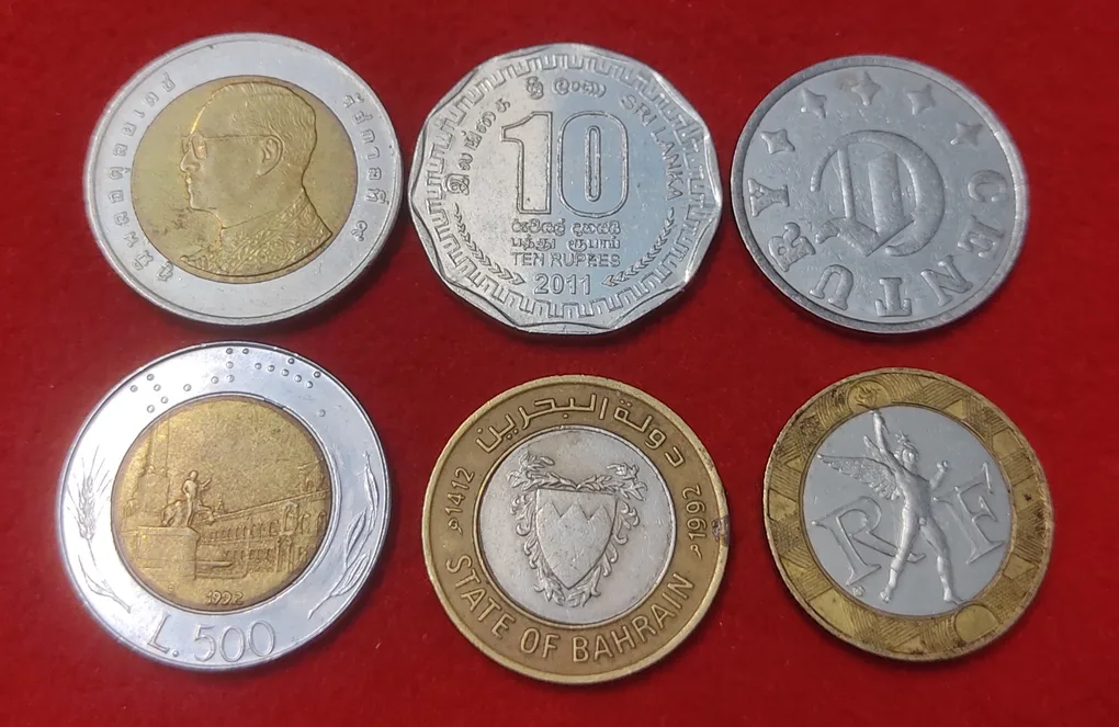 FOREIGN COIN LOT OF 6 COIN PRICE
