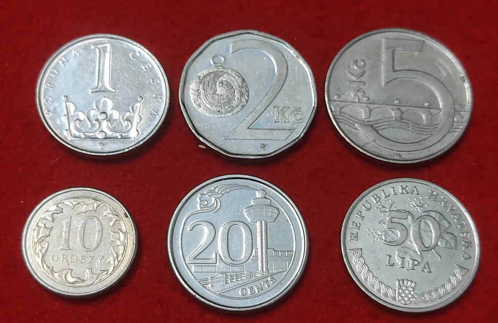 FOREIGN COIN LOT OF 6 COIN PRICE