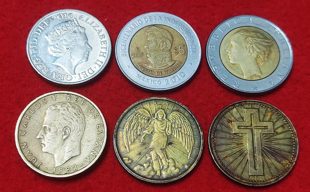 FOREIGN COIN LOT OF 6 COIN PRICE