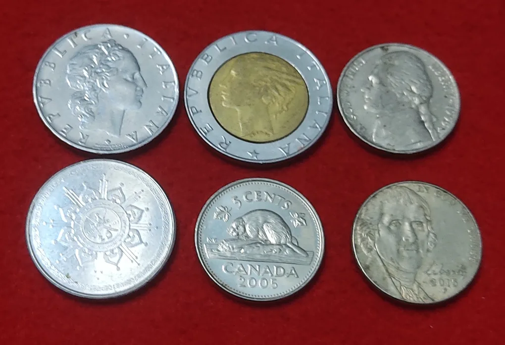 FOREIGN COIN LOT OF 6 COIN PRICE