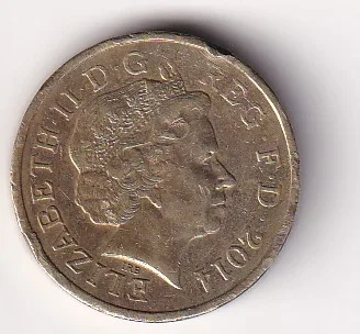 United Kingdom 1 Pound (Elizabeth II Thistle and Bluebell) 2014 Rare Commemorative Coin#R-18