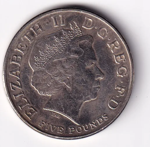 United Kingdom 5 Pounds 2005 - Elizabeth II 4th portrait; Trafalgar Rare (Weight 28.28 g ) Commemorative UNC Coin #R-47