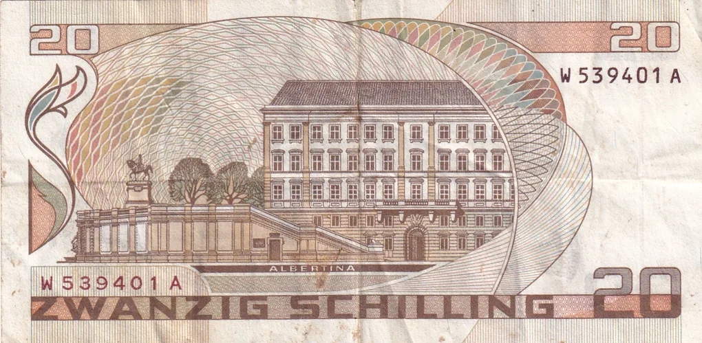 Austria 20 Schilling Rare Note#B2