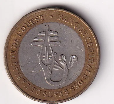 Western African States 500 Francs CFA 2003 Rare Bimetallic Coin#R-60