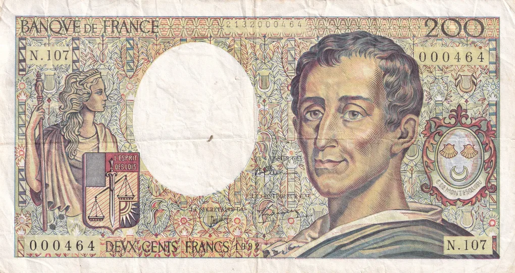 France 200 Francs Rare Note #B2