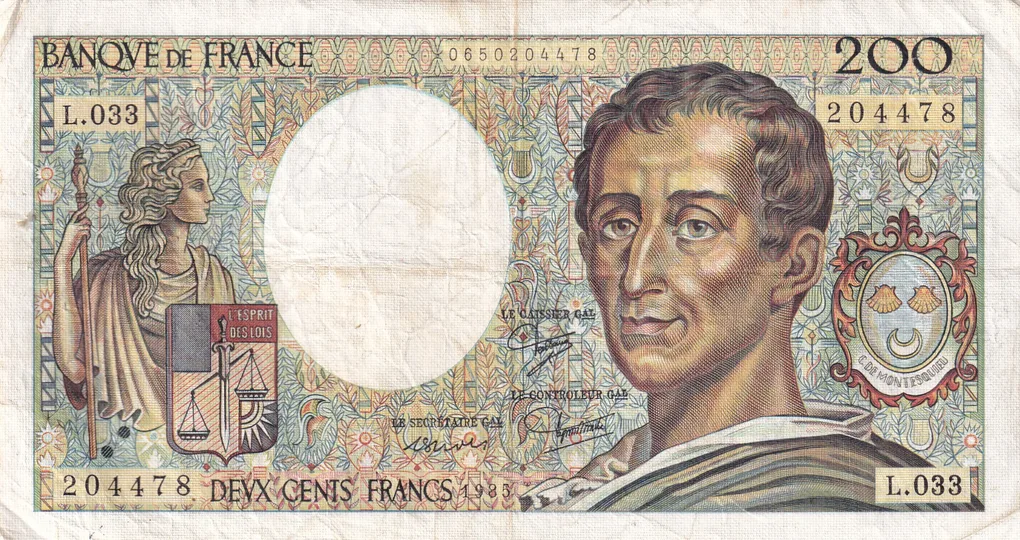 France 200 Francs Rare Note #B2