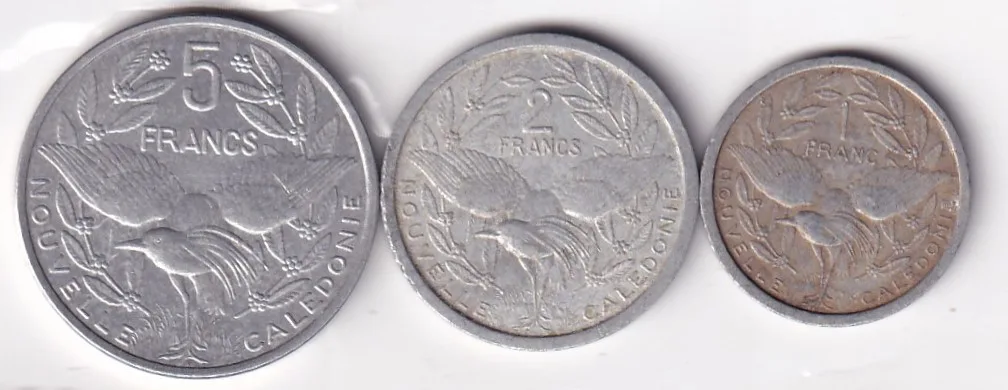 FRANCE 3 DIFFERENT DENOMINATION RARE (3 COIN SET) #R-54