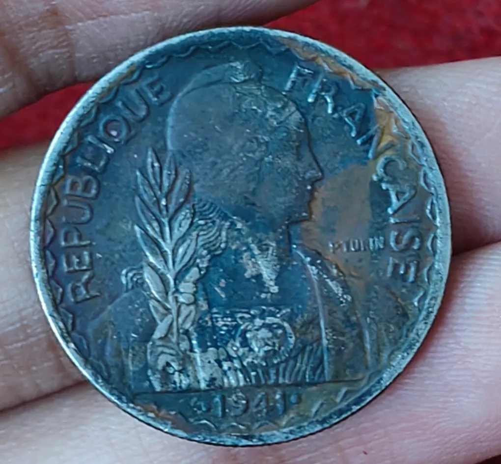 French Indochina 20 Cents 1941 rare coin #R-64