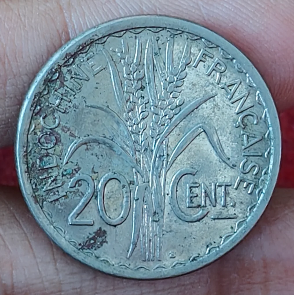 French Indochina 20 Cents 1941 rare coin #R-65