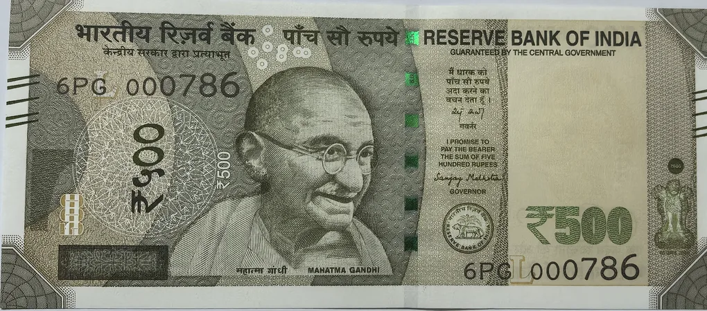 500 Rs Fancy Ending 786 Signed By Sanjay Malhotra Note UNC RARE