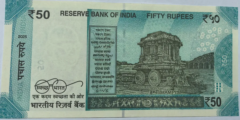 50 Rs Fancy 123456 Sign By Sanjay Mehrotra Note UNC RARE
