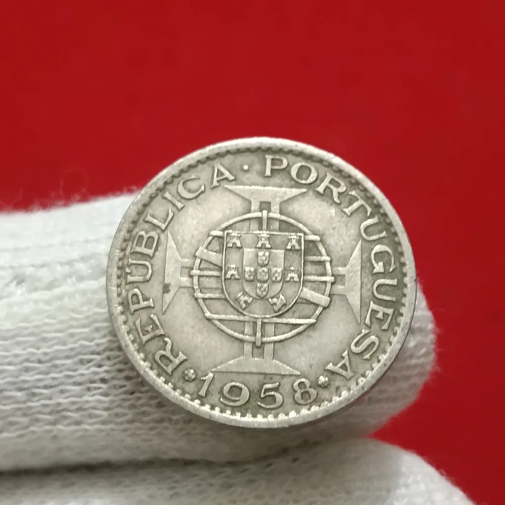 1 Escudos Portuguese copper-nickel Year 1958 Estado DA India