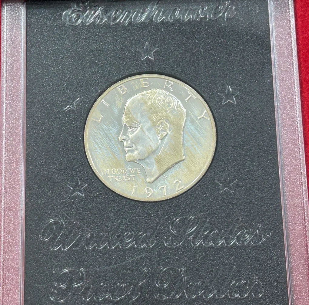 United States 1 Dollar 1972 (Eisenhower Dollar) Proof Silver Dollar Set