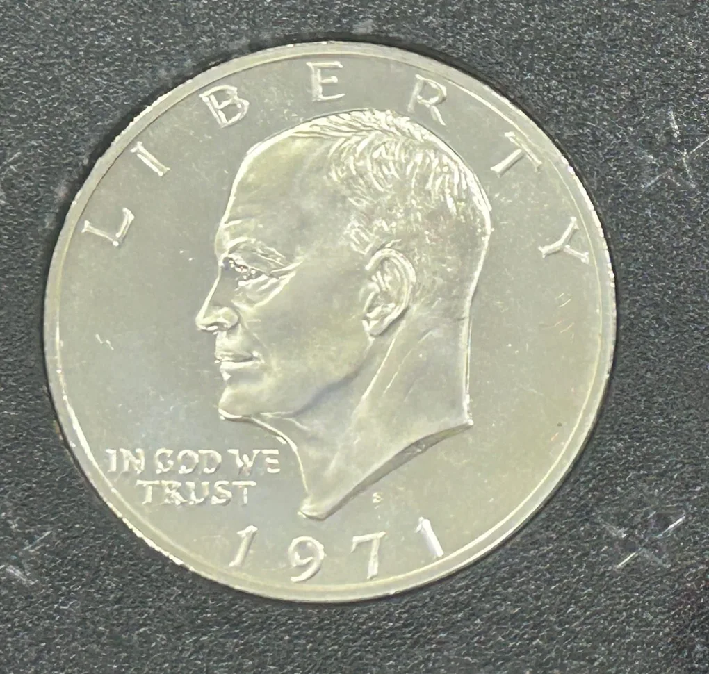 United States 1 Dollar 1971 (Eisenhower Dollar) Proof Silver Dollar Set