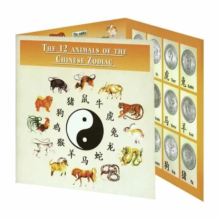 Somalia 12 Different 10 Shilling Lunar Series 2000 The 12 Chinese Zodiac Signs Mint Coin Set