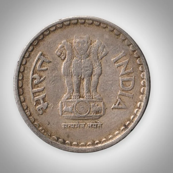 Rare 5 Rupees 1999 Republic India Bombay Mint Coinage India Coin # A145