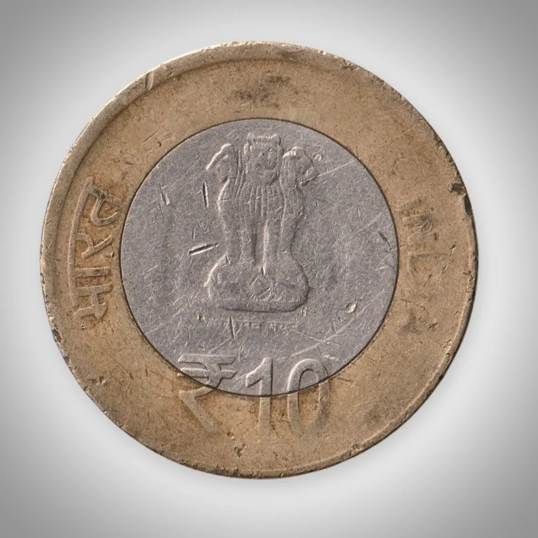Rare 10 Rupees 2015 International Day of Yoga Commemorative Calcutta Mint Republic India Coin # A292