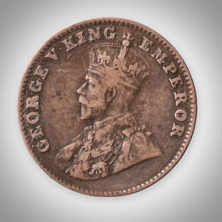 Rare 1/4 Anna 1926 King George V Bombay Mint British India Coin # A631